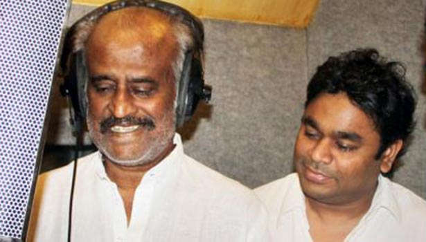 ஏ.ஆர்.ரகுமான் இசையில் பாட்டு பாடும் ரஜினி