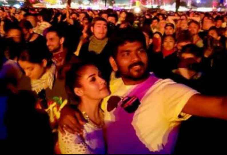 கலிபோர்னியா இசைத் திருவிழாவில் நயன்தார- விக்னேஷ் சிவன் செல்பி