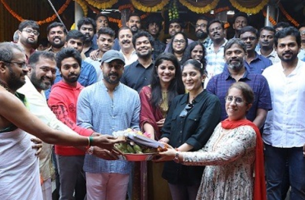 சூர்யா38′ படத்தின் படப்பிடிப்பு இன்று துவக்கம்.