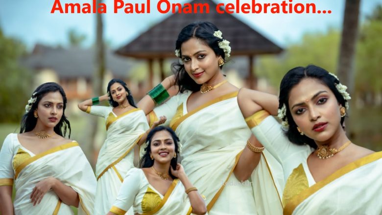 Amala Paul Onam celebration!