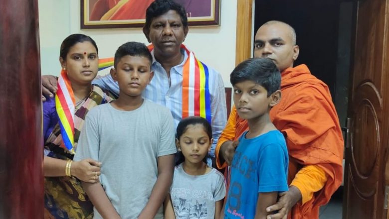 குடும்பத்துடன் புத்த மதத்திற்கு மாறிய வில்லன்!