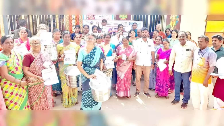 தஞ்சை மாநகராட்சி 25-வது வார்டில் புகையில்லா போகி என்ற தலைப்பில் விழிப்புணர்வு கோலப்போட்டி!