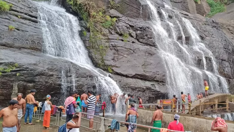 குற்றால அருவிகளுக்கு நீர்வரத்து அதிகரிப்பு- மணிமுத்தாறில் குளிக்க தடை!