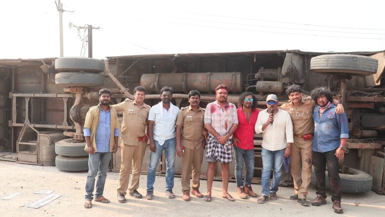 A thrilling bus stunt sequence being shot on a big budget for ‘Accused’ starring Udhaya, Ajmal and Yogi Babu!