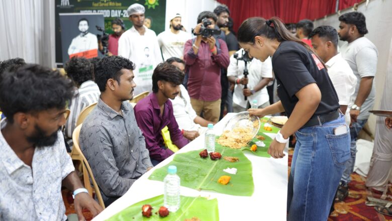 நடிகை ஐஸ்வர்யா ராஜேஷ் துவக்கி வைத்த உணவில்லாதவர்களுக்கு உணவளிக்கும் திட்டம் !!