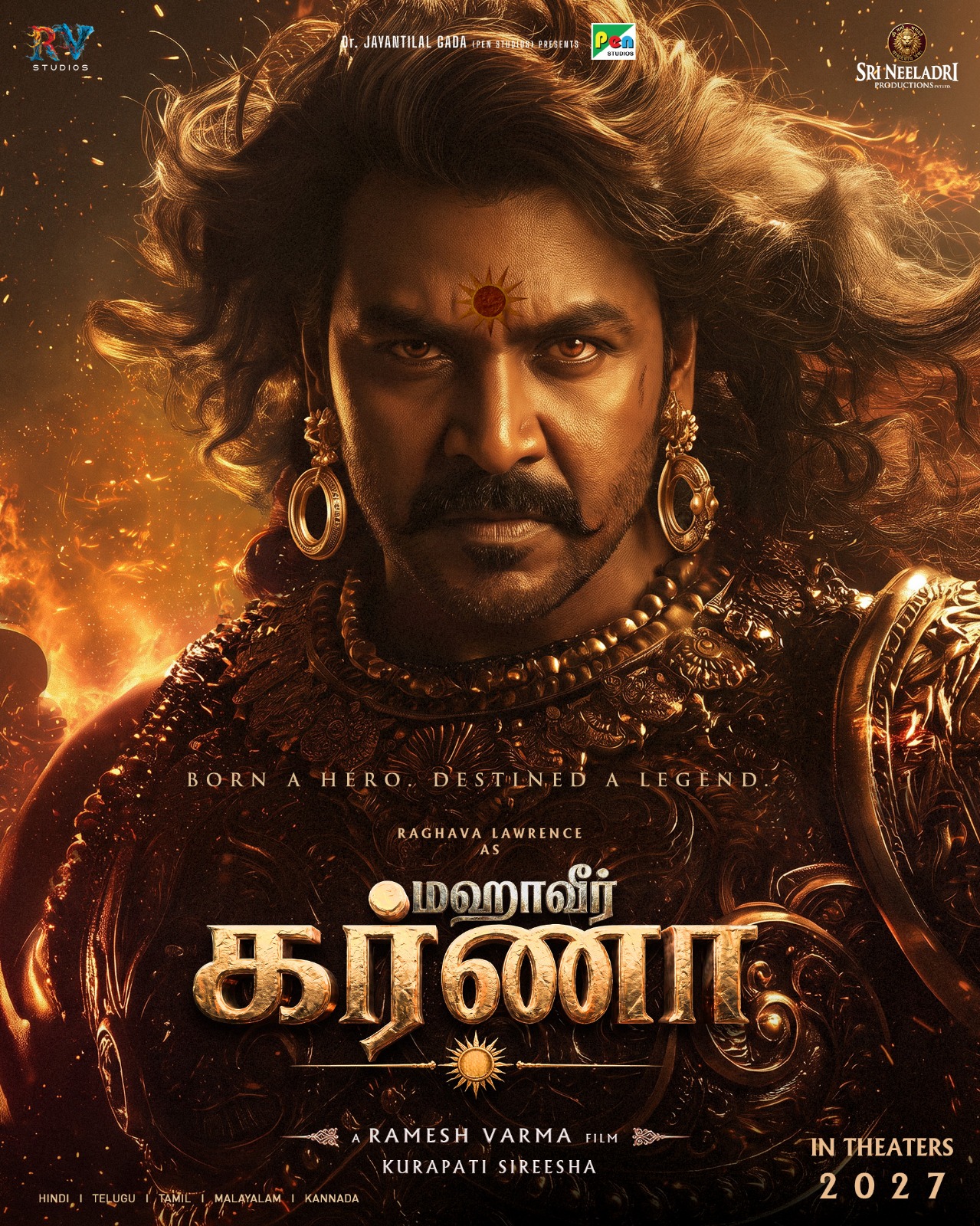 ராகவா லாரன்ஸ் நடிக்க, ரமேஷ் வர்மா இயக்கத்தில் ஐந்து மொழிகளில் உருவாக இருக்கிறது ‘மஹாவீர் கர்ணா’